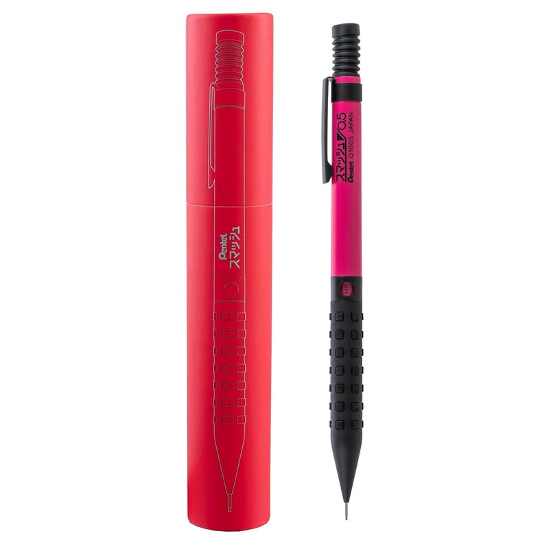 Pentel Smash Drafting Mechanical Pencil (0.5mm) - Special Edition Pink and Black w/Tube - Image 1